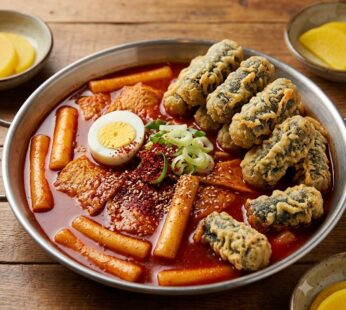 신당동 국물 떡볶이세트(국물 떡볶이+김말이) 32oz