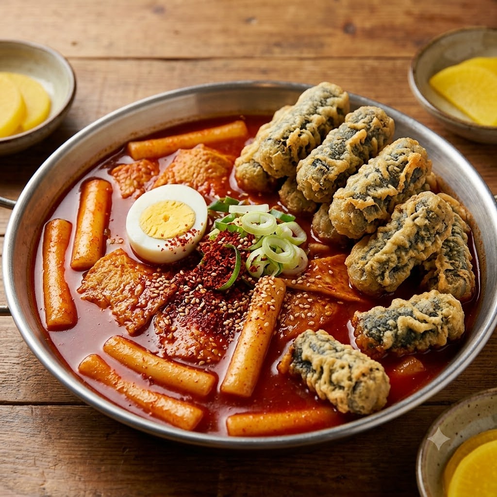 신당동 국물 떡볶이세트(국물 떡볶이+김말이) 32oz